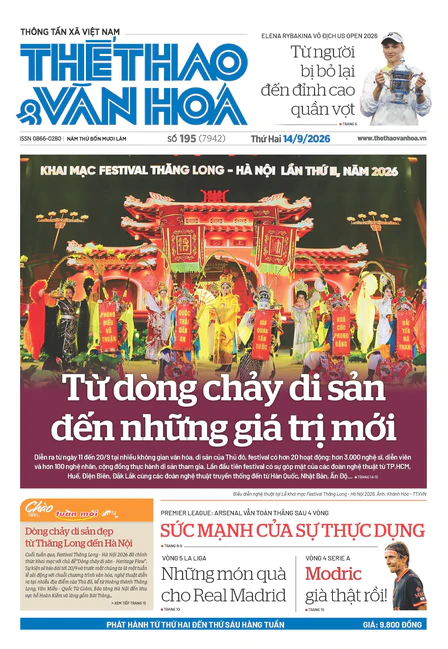 Số 195 (7942) Thứ Hai 14/09/2026