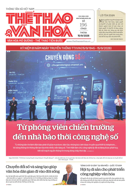  Số 196 (7943) Thứ Ba 15/09/2026