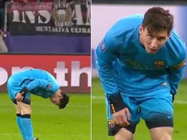 Barca lo sốt vó khi Messi bị đau sau trận gặp Leverkusen
