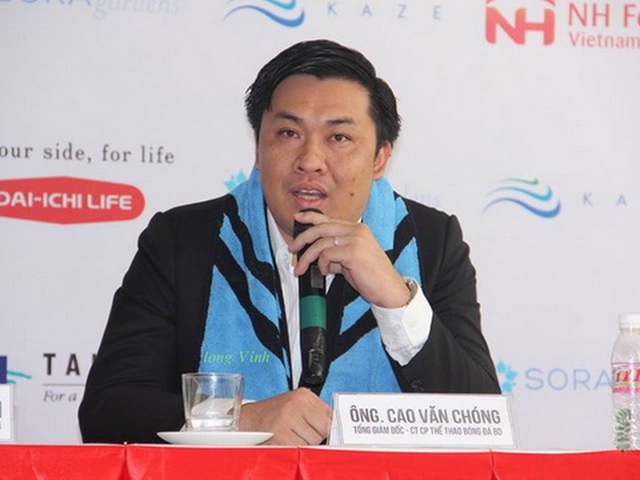 TGĐ VPF Cao Văn Chóng: 'B.Bình Dương đưa ý kiến quá vội vàng'