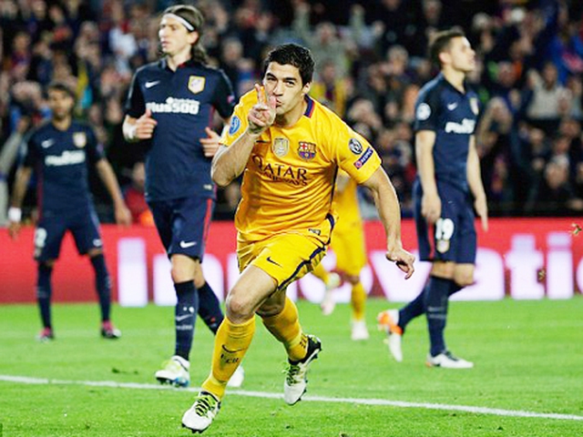 Barcelona 2-1 Atletico Madrid: Suarez tỏa sáng, Barca ngược dòng thành công