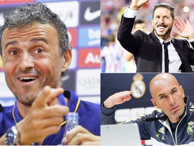 Cuộc đua Liga: Enrique tự tin, Zidane lạc quan, Simeone vẫn tự hào