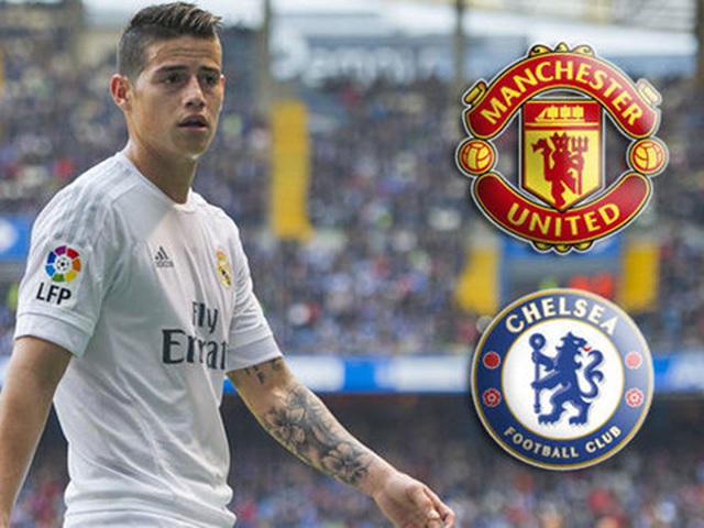 James Rodriguez làm visa tới Anh, Chelsea hay Man United vui mừng?