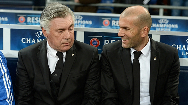 Zidane đối đầu Ancelotti: Ân tình, lời khuyên và sự đáp đền