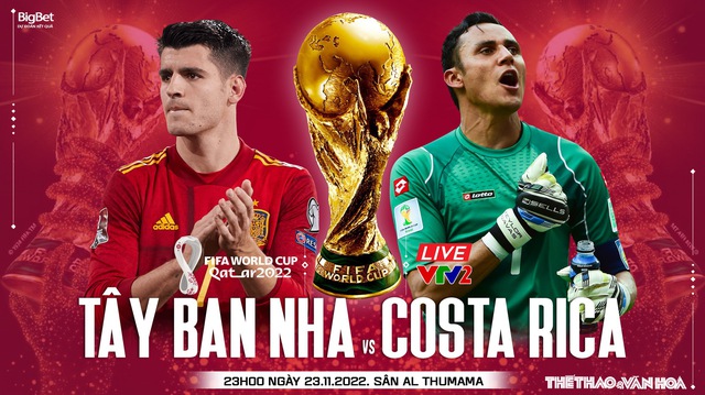 Nhận định bóng đá, nhận định Tây Ban Nha vs Costa Rica, World Cup 2022 (23h00, 23/11)