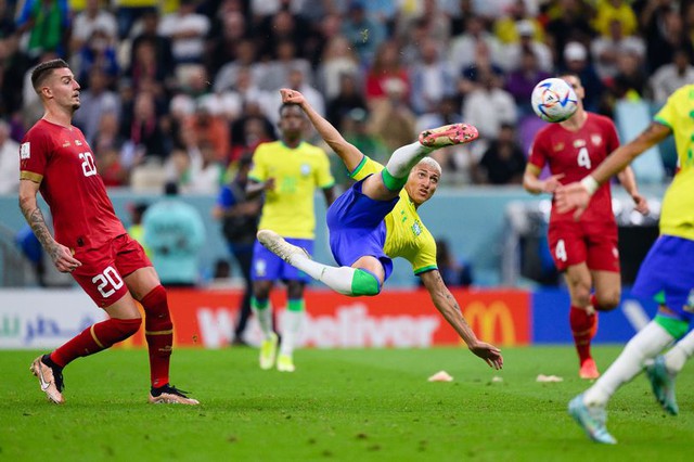 Richarlison chứng minh vị trí tại tuyển Brazil bằng siêu phẩm trước Serbia - Ảnh 3.