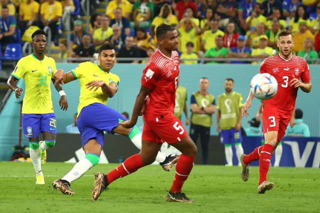 Kết quả bóng đá Brazil 1-0 Thụy Sỹ: Casemiro sắm vai người hùng - Ảnh 1.