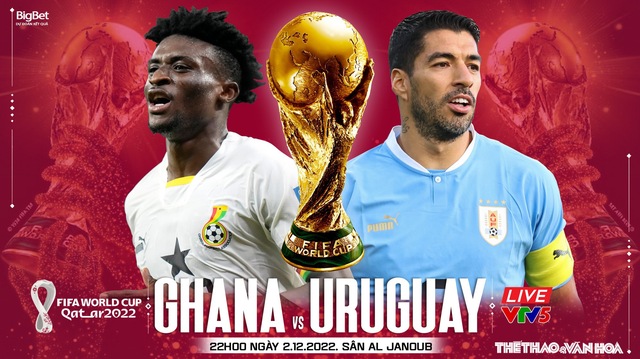 Nhận định bóng đá Ghana vs Uruguay 22h00 ngày 2/12, World Cup 2022 bảng H