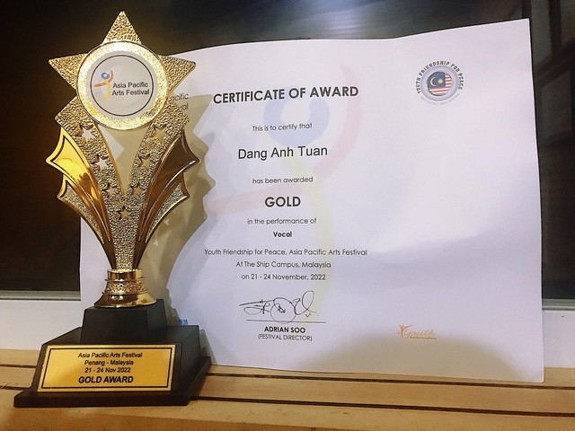 Nghệ sĩ trẻ Việt Nam giành Giải vàng Liên hoan nghệ thuật Châu Á Thái Bình Dương 2022 - Ảnh 2.