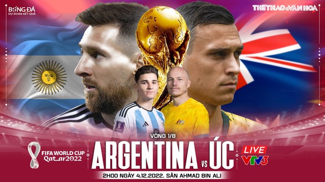 Nhận định bóng đá Argentina vs Úc (2h00 ngày 4/12), WC 2022 vòng 1/8