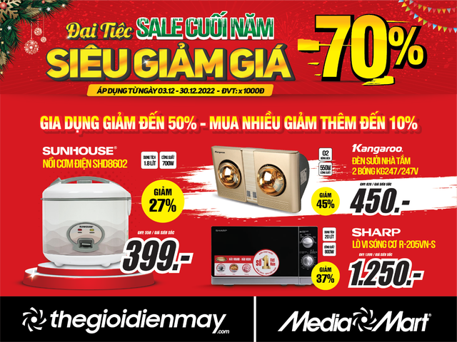 Đại tiệc sale cuối năm - Siêu giảm giá đến 70%  tại MediaMart - Ảnh 3.