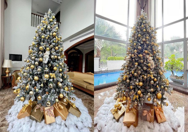 Những sao Việt 'chi bạo' trang trí nhà mùa Noel  - Ảnh 4.