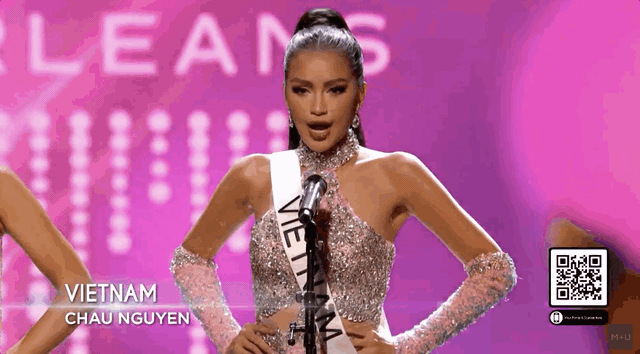 Ngọc Châu hô vang 'Việt Nam', diện bikini khoe body nóng bỏng trong Bán kết Miss Universe 2022 - Ảnh 1.