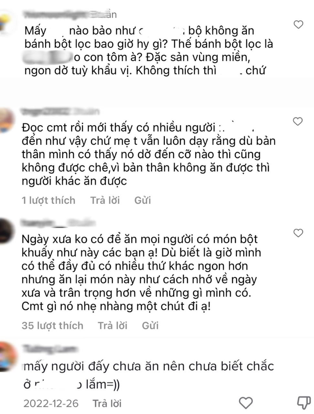 Trổ tài với món ăn vặt tuổi thơ, cô gái bức xúc khi bị cộng đồng mạng tả món ăn bằng từ ngữ khó nghe - Ảnh 4.