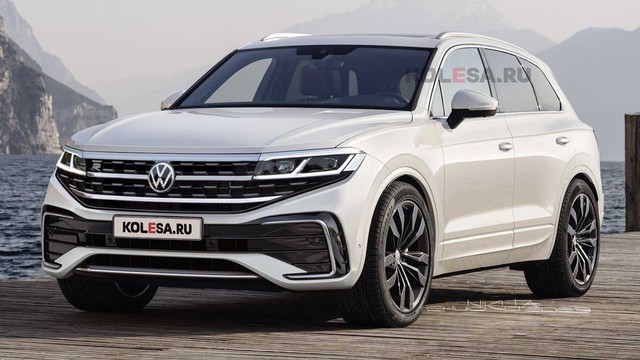 Phác họa thiết kế Volkswagen Touareg facelift sắp ra mắt - Ảnh 2.