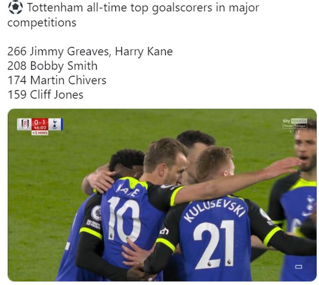 Harry Kane cân bằng kỷ lục ghi bàn mọi thời đại tại Tottenham - Ảnh 2.