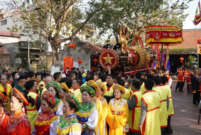 Bắc Ninh: Tưng bừng Lễ hội rước pháo Đồng Kỵ - Ảnh 6.
