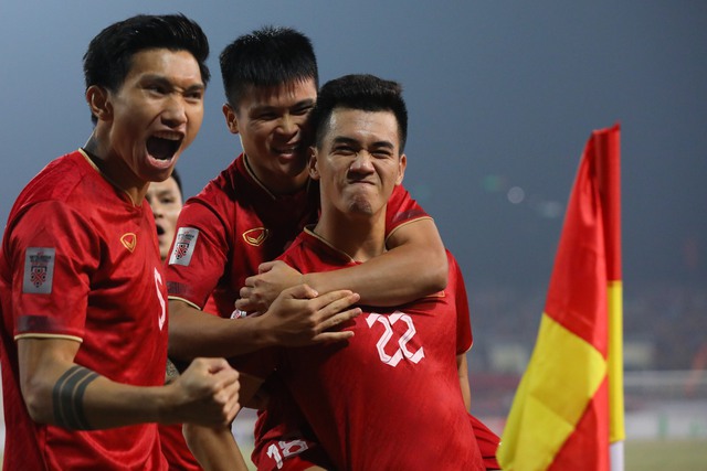 Việt Nam đánh bại Indonesia 2-0 ở bán kết lượt về AFF Cup 2022. Ảnh: Hoàng Linh