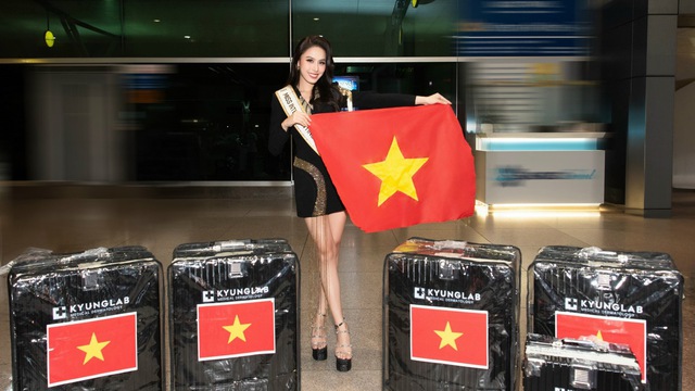 Á hậu ăn chay trường Lê Nguyễn Ngọc Hằng lên đường dự thi Miss Intercontinental 2023