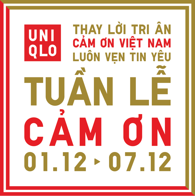 UNIQLO kỷ niệm 4 năm hoạt động tại Việt Nam, khởi động &quot;Tuần lễ cảm ơn&quot; - Ảnh 1.