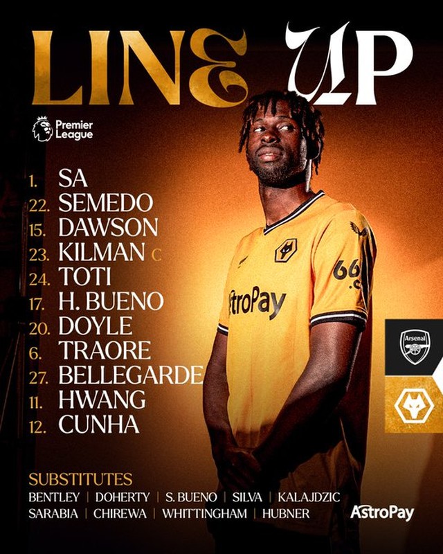 TRỰC TIẾP bóng đá Arsenal vs Wolves 22h00 hôm nay, K+Sport1 (0-0): Saka và Jesus đá chính - Ảnh 5.