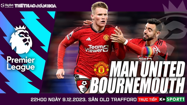 Nhận định bóng đá MU vs Bournemouth (22h00, 9/12), Ngoại hạng Anh vòng 16
