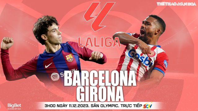 Nhận định bóng đá Barcelona vs Girona (3h00, 11/12), vòng 16 La Liga