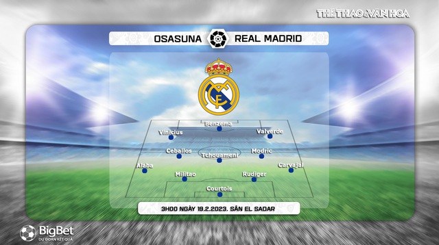 Nhận định, nhận định bóng đá Osasuna vs Real Madrid (03h00, 19/2), vòng 22 La Liga - Ảnh 3.