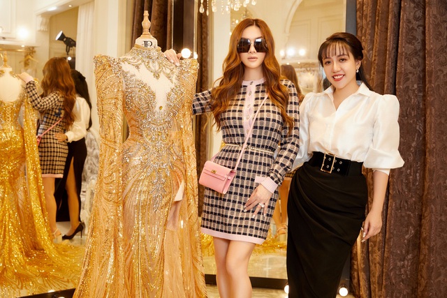 NTK người Việt tạo ra chiếc váy cho nữ tỷ phú Mimi Morris ở chung kết Miss Charm là ai? - Ảnh 3.