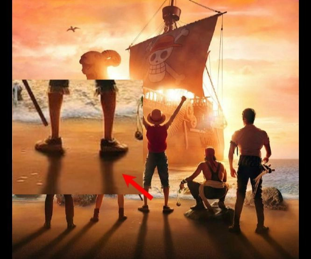 4 điều thú vị trong poster One Piece live-action, Luffy 'xuất ngoại' bị đổi ngay 1 thứ - Ảnh 3.