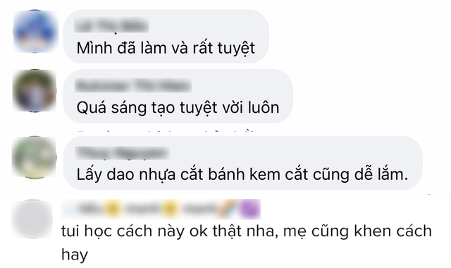 Tranh cãi chuyện cắt bánh chưng, bánh tét bằng dao quấn màng bọc thực phẩm: Kẻ khen mẹo hay, người chê hại môi trường - Ảnh 4.