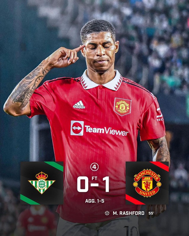 Rashford xé lưới Betis bằng siêu phẩm, MU thể hiện hình bóng nhà vô địch Europa League - Ảnh 6.