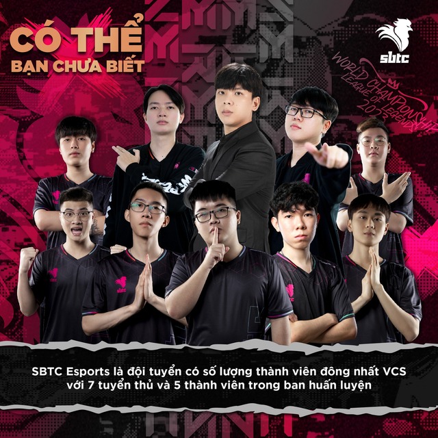 SE cũng thừa nhận họ là đội tuyển có lực lượng đông nhất VCS - nguồn: Fanpage SBTC Esports