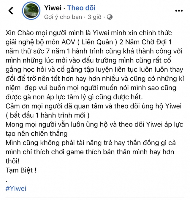 Tuyên bố giải nghệ rồi trở lại, ProE và Yiwei trở thành tâm điểm chỉ trích của khán giả Liên Quân - Ảnh 2.