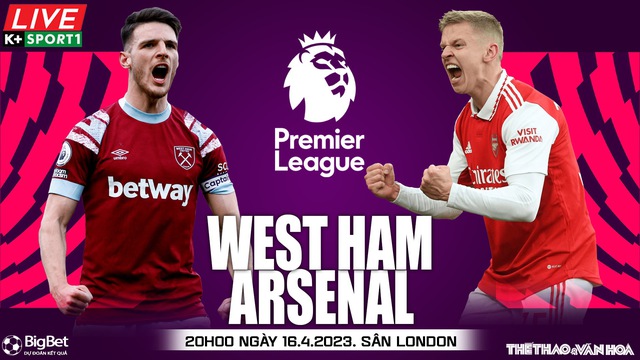 Nhận định, nhận định bóng đá West Ham vs Arsenal 20h00 ngày 16/4, Ngoại hạng Anh vòng 31