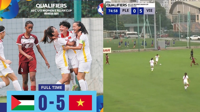 Đàn em Thanh Nhã và Huỳnh Như giúp ĐT Việt Nam thắng giòn giã 5-0, tạo địa chấn ở giải châu Á