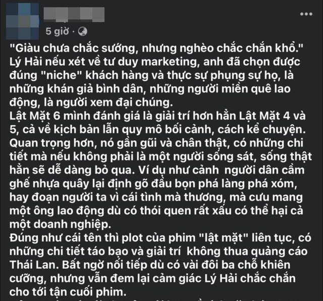 Khán giả 'review nóng' Lật mặt 6 - Con nhót mót chồng: Khen Lý Hải 'lên trình', một nhân vật toả sáng hơn cả Thu Trang - Thái Hòa - Ảnh 9.