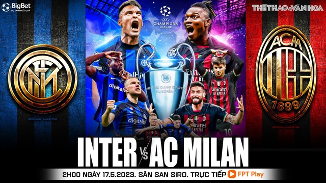 Nhận định, nhận định bóng đá Inter Milan vs AC Milan (2h00, 17/5), BK Cúp C1 lượt về