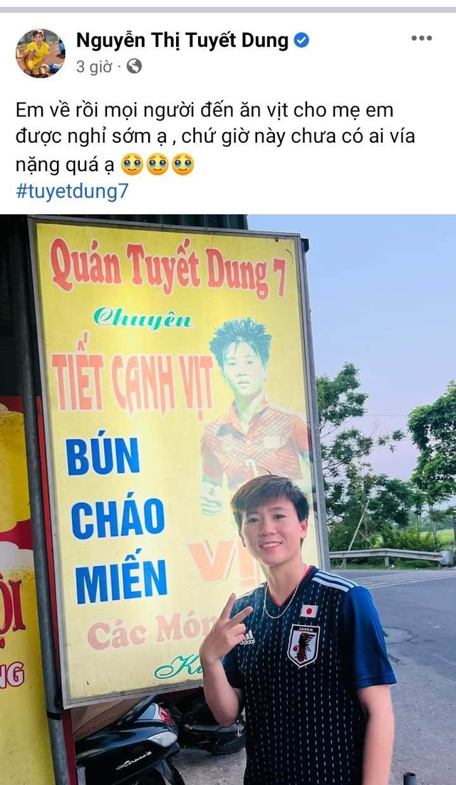 Giành HCV SEA Games, Tuyết Dung về Hà Nam quảng cáo quán tiết canh vịt - Ảnh 2.