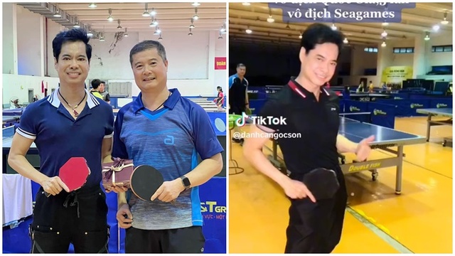 Danh ca Ngọc Sơn so tài bóng bàn 'đỉnh cao' với hai cựu vô địch SEA Games