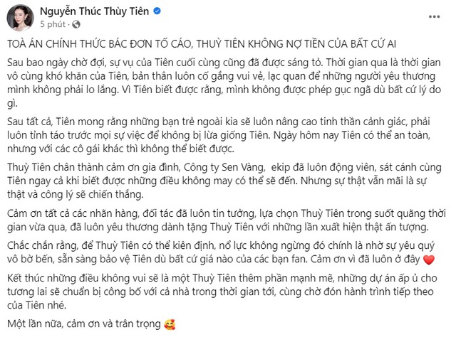 Tòa bác đơn tố Hoa hậu Thùy Tiên nợ tiền - Ảnh 2.