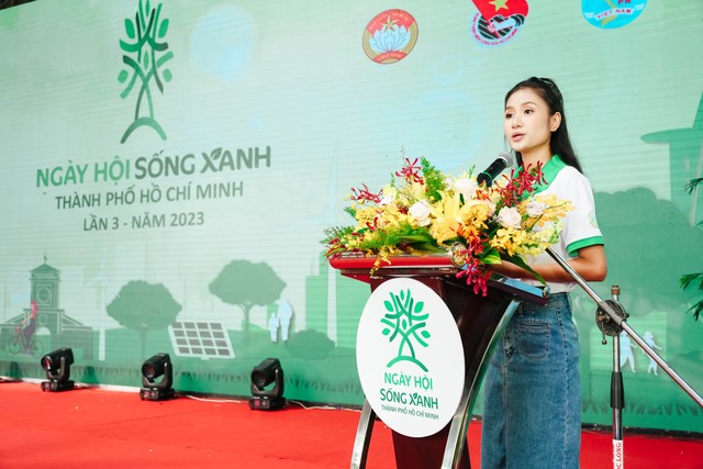 Hoa hậu Nguyễn Thanh Hà chung tay kêu gọi người trẻ sống xanh, bảo vệ môi trường - Ảnh 1.