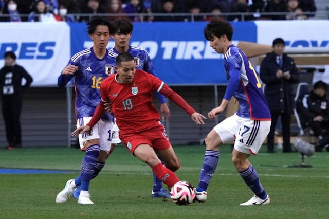 アジアカップ前に日本チームがタイを破った