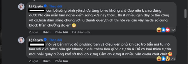 Lệ Quyên 'kém duyên' khi gay gắt đáp trả antifan trên trang cá nhân của diva Hồng Nhung - Ảnh 3.