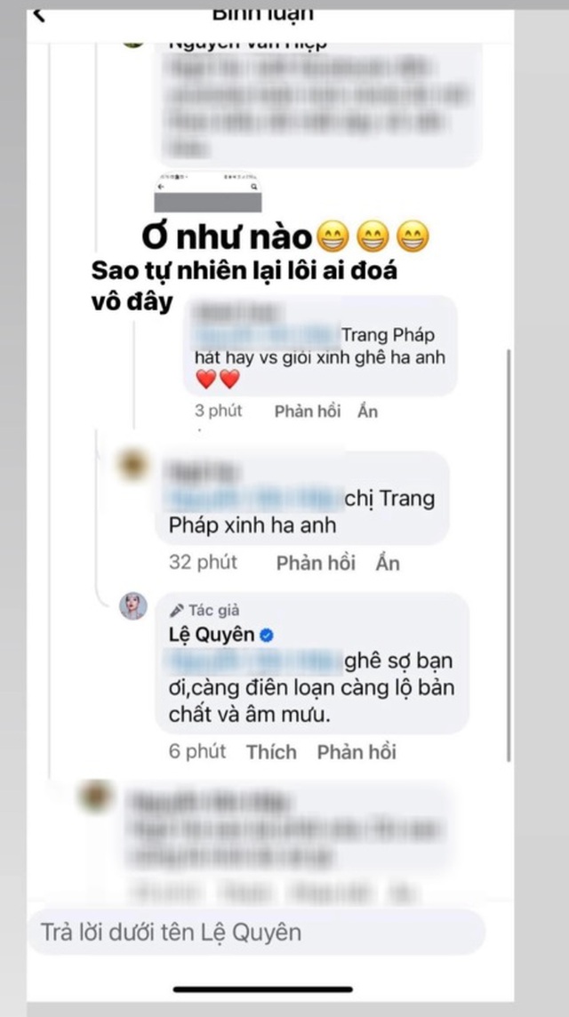 Lệ Quyên 'kém duyên' khi gay gắt đáp trả antifan trên trang cá nhân của diva Hồng Nhung - Ảnh 6.