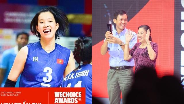Trần Thị Thanh Thúy chính thức hoàn tất hat-trick giải thưởng danh giá, bố mẹ lên nhận giải thay