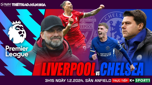 Nhận định bóng đá Liverpool vs Chelsea (3h15, 1/2), Ngoại hạng Anh vòng 22