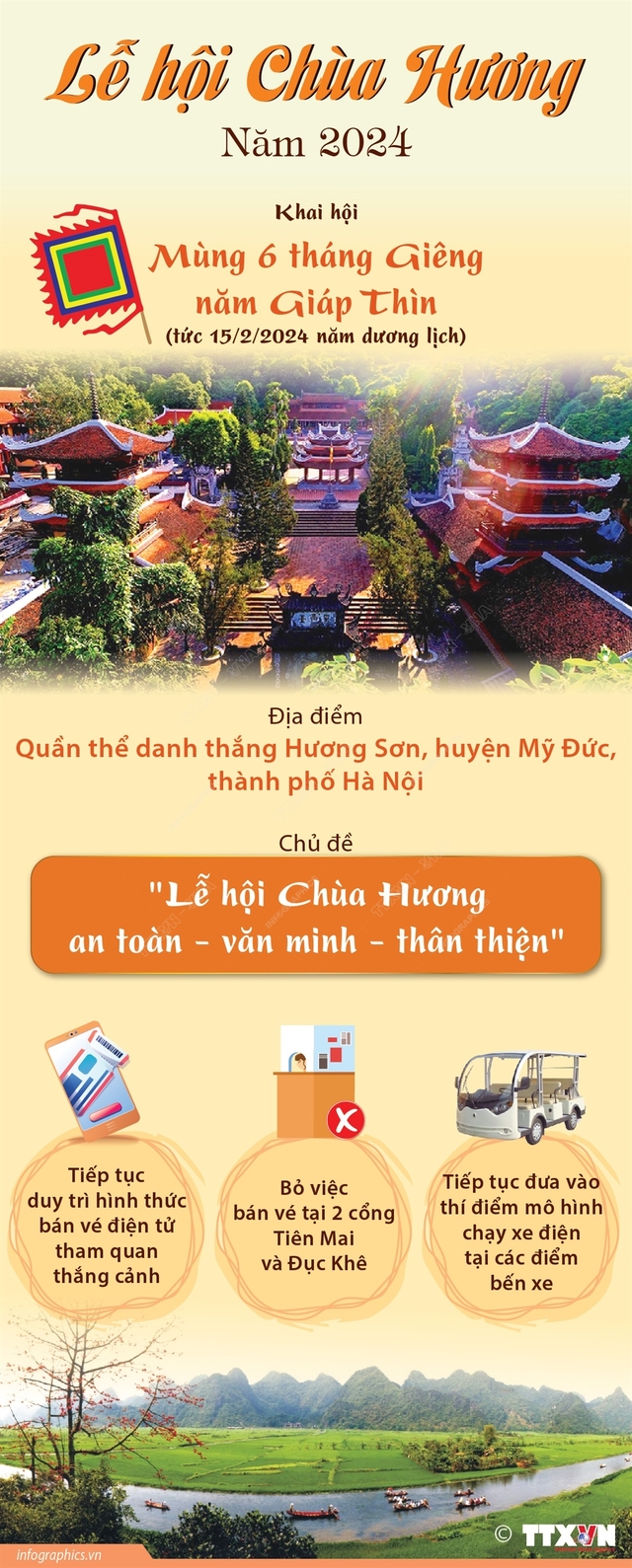 Lễ hội Chùa Hương năm 2024 - Ảnh 1.