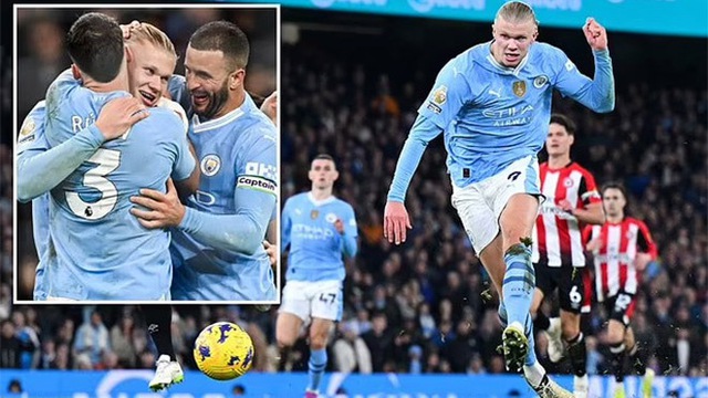 Haaland lập cột mốc đặc biệt, Man City vượt qua Arsenal, áp sát Liverpool