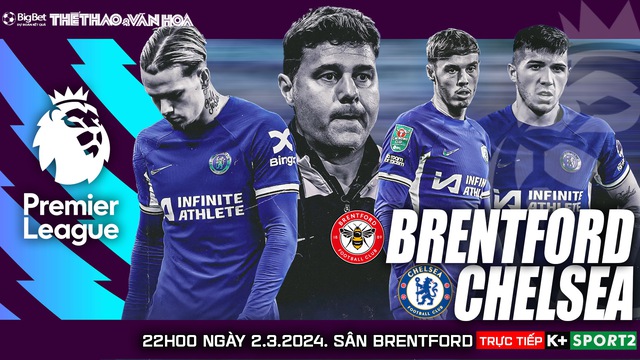 Nhận định bóng đá Brentford vs Chelsea (22h00, 2/3), vòng 27 Ngoại hạng Anh